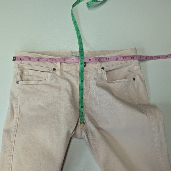 Rich & Skinny Size 26 Pink Taupe Straight Leg Jeans - Picture 8 of 13